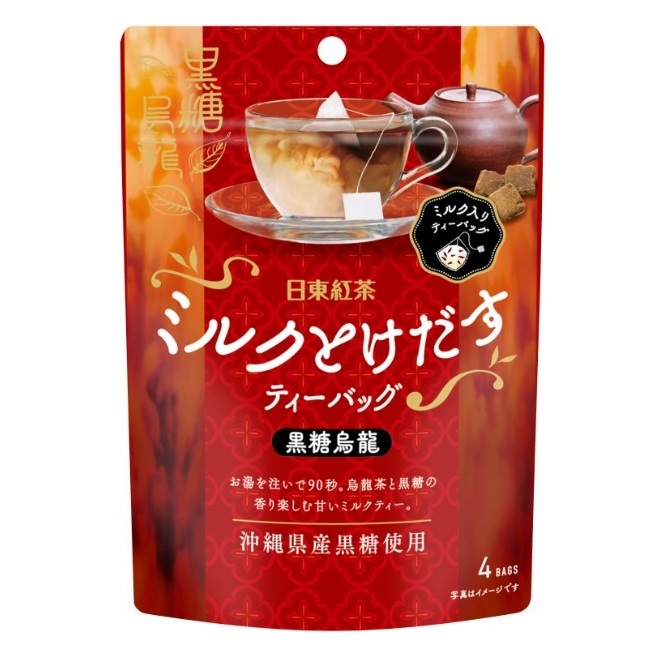 日東紅茶 ミルクとけだすTB黒糖烏龍4袋入り 4P まとめ買い(×6)|4902831512119(tc)(012956)