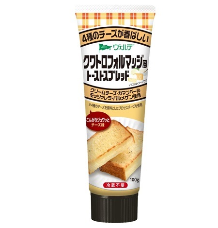 【限定クーポン対象商品】◆ヴェルデ クワトロフォルマッジ風トーストスプレッド 100g まとめ買い(×8)|4562452232430(tc)(011020)