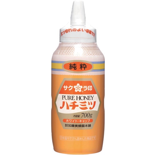 サクラ印 純粋ハチミツ(ホワイトキャップ) 700g まとめ買い(×6)|4901390180685(tc)(011020)