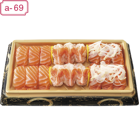 【当日支払】魚屋のサーモンとアカエビの握り寿司