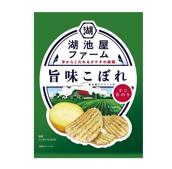 湖池屋 湖池屋ファーム旨味こぼれすじ青のり 55g まとめ買い(×12)|4514410174955(tc)(415138)