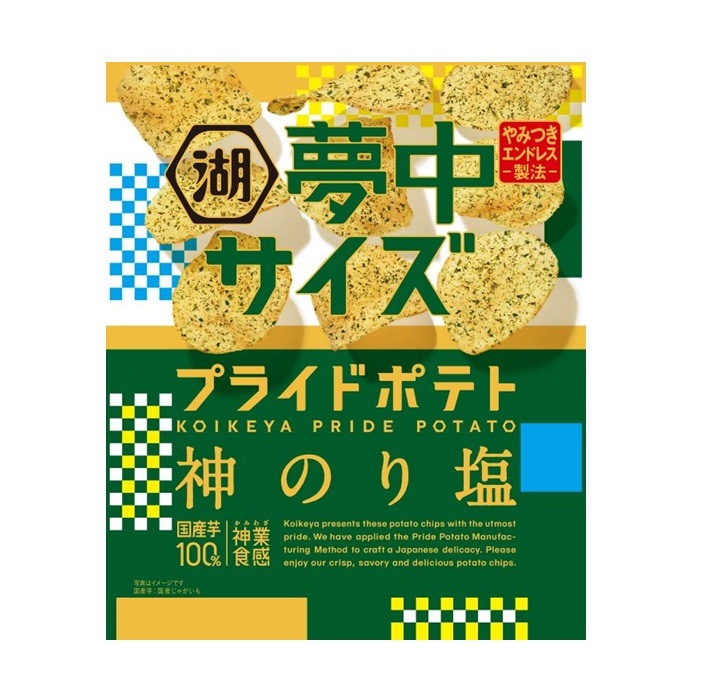 湖池屋 夢中サイズプライドポテト神のり塩 102g まとめ買い(×12)|4514410179394(tc)(415138)