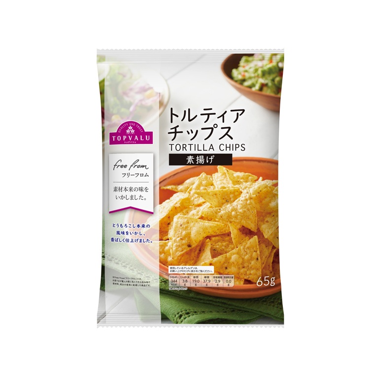 TV フリーフロム 素揚げトルティアチップス 65g まとめ買い(×12)|4549414144840(tc)(426980)