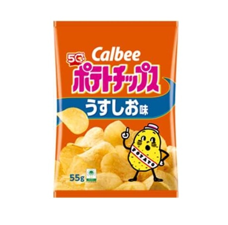◆カルビー ポテトチップスうすしお味 55g まとめ買い(×16)|4901330504779(tc)(049840)