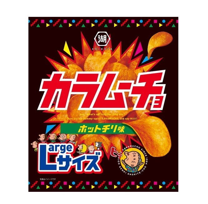 湖池屋 Largeサイズカラムーチョホットチリ味 108g まとめ買い(×12)|4901335123456(tc)(415138)