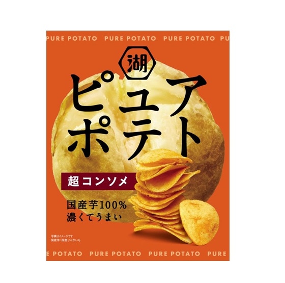 湖池屋 ピュアポテト超コンソメ 52g まとめ買い(×12)|4901335176735(tc)(415138)