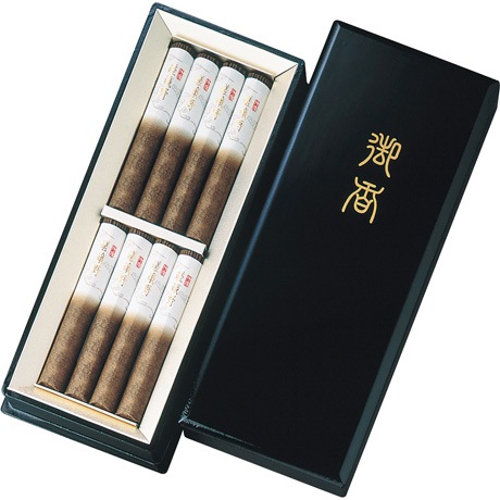 【店頭決済】日本香堂 特撰嵯峨野塗箱短寸