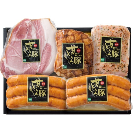 【ネット決済】愛媛県産 愛媛甘とろ豚ハム詰合せ AM-501