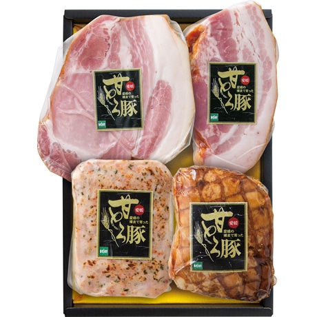 【ネット決済】愛媛県産 愛媛甘とろ豚ハム詰合せ AM-502