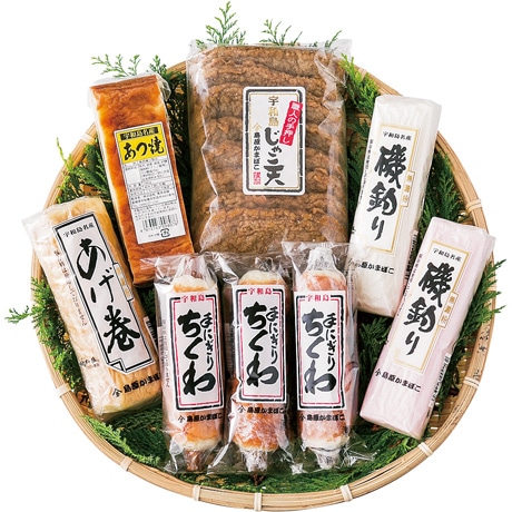 【ネット決済】島原かまぼこ 手押し宇和島じゃこ天詰合せ ISK-5