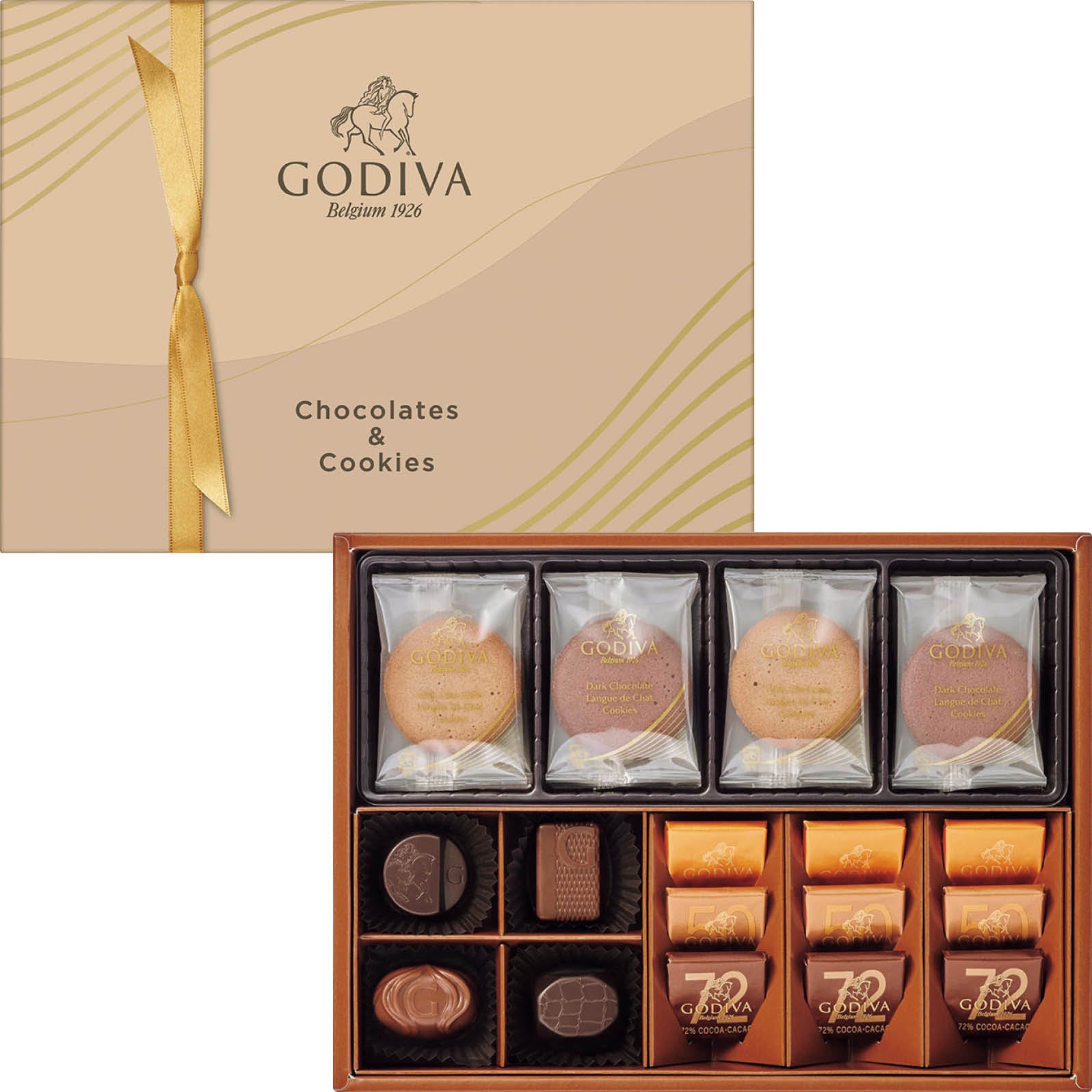 【ネット決済】ゴディバ チョコレート&クッキー アソートメント チョコレート13粒入/クッキー8枚入 GCC-21P