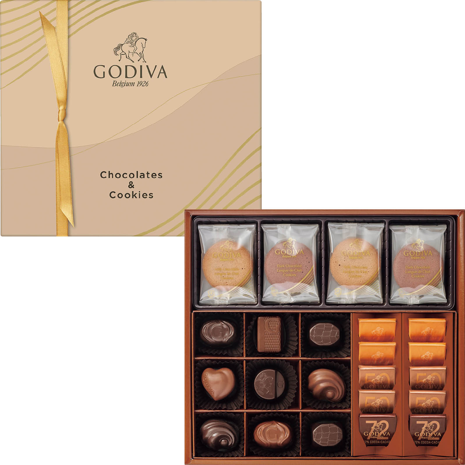 【ネット決済】ゴディバ チョコレート&クッキー アソートメント チョコレート19粒入/クッキー8枚入 GCC-27P
