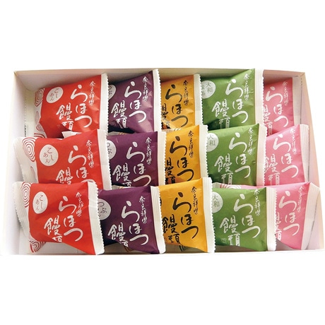 【ネット決済】奈良祥樂 らほつ饅頭15個入り