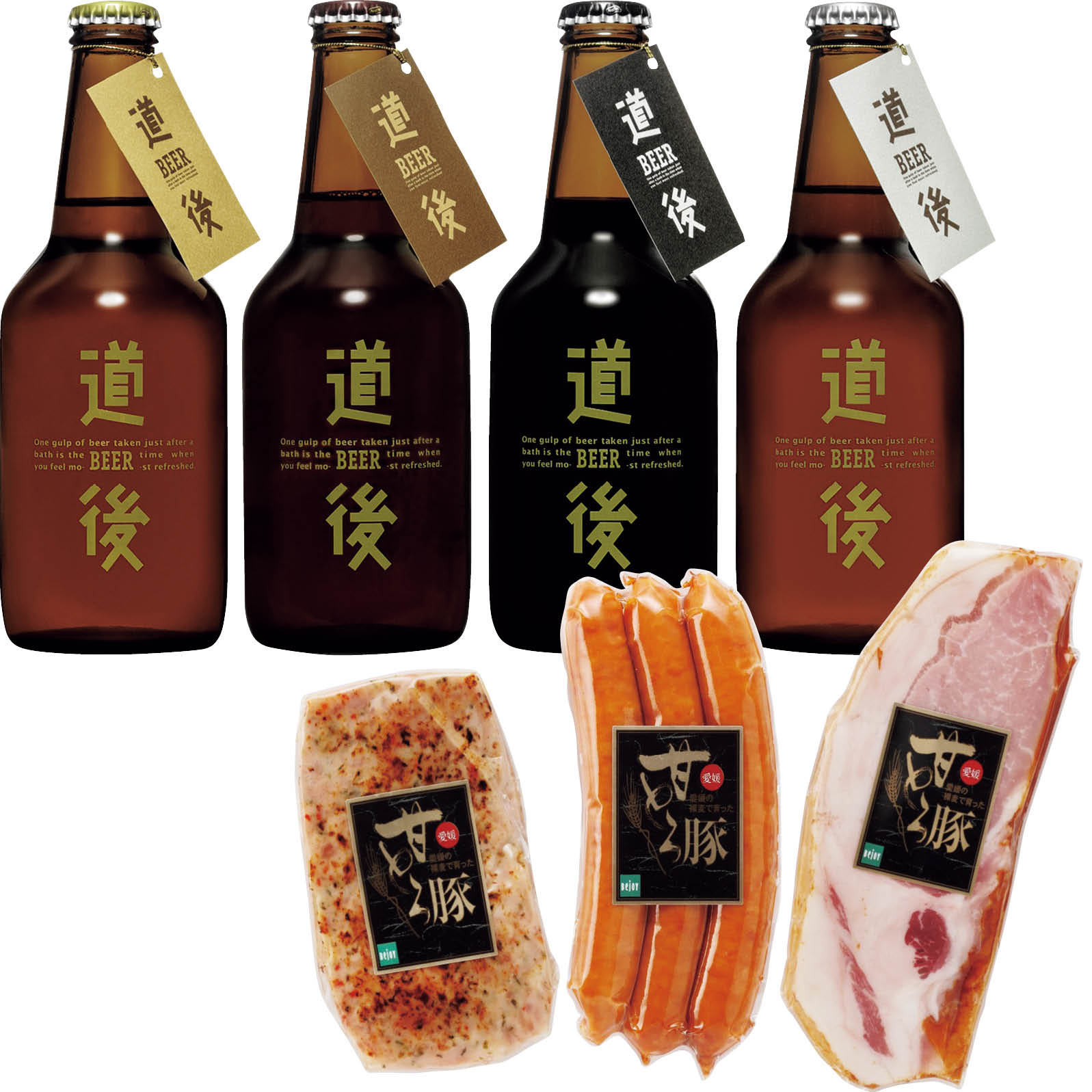 【ネット決済】水口酒造 道後ビール・愛媛甘とろ豚セット DBAP-43