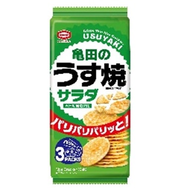 ◆亀田製菓 亀田のうす焼サラダ 80g まとめ買い(×12)|4901313205730(tc)(082742)