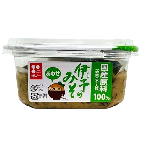 ◆ギノーみそ 伊予のみそ 合わせカップ 400g まとめ買い(×8)|4971989511565(tc)(011020)