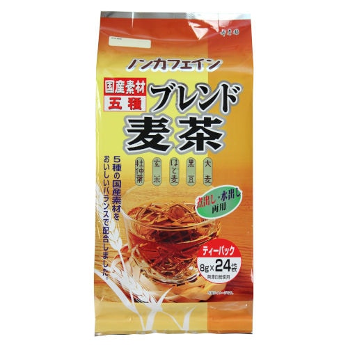 寿老園 国産五種ブレンド麦茶 8g×24p まとめ買い(×3)|4901607293405(tc)(015626)