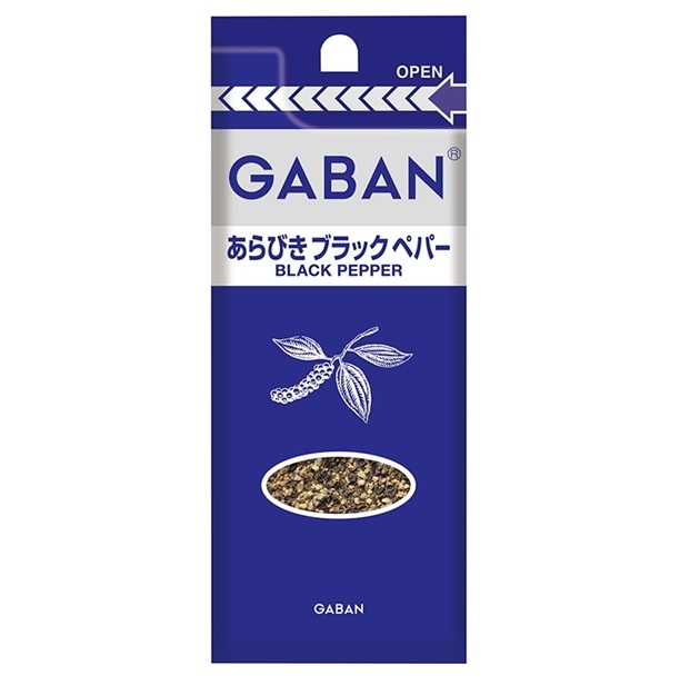 ギャバン あらびきブラック袋スリム 19g まとめ買い(×10)|0000045104602(tc)(011020)