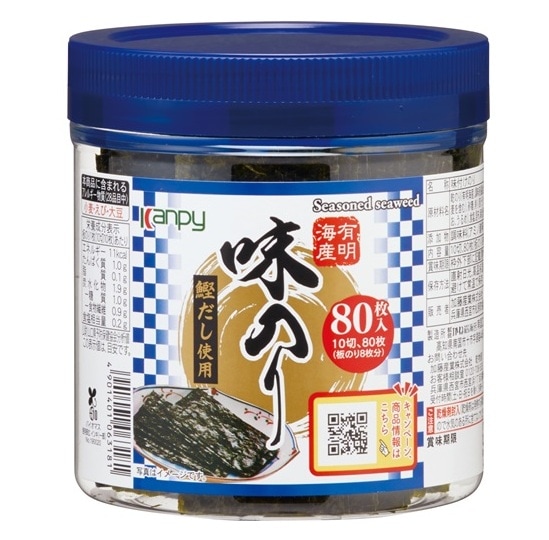 加藤産業 有明海産卓上味のり 80枚 まとめ買い(×12)|4901401063181(tc)(011020)