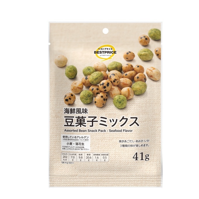 【限定クーポン対象商品】◆BP 海鮮風味 豆菓子ミックス 41g まとめ買い(×12)|4549414692389(tc)(426980)