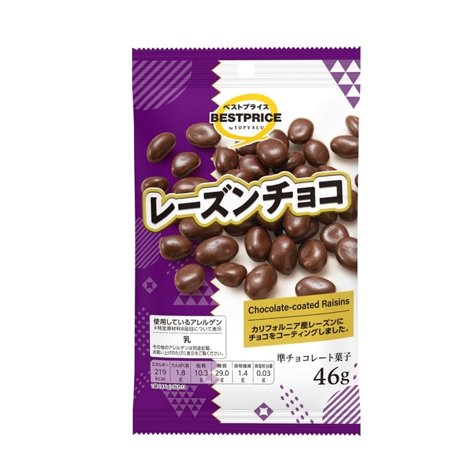 【限定クーポン対象商品】◆BP レーズンチョコ 46g まとめ買い(×12)|4549414666342(tc)(426980)