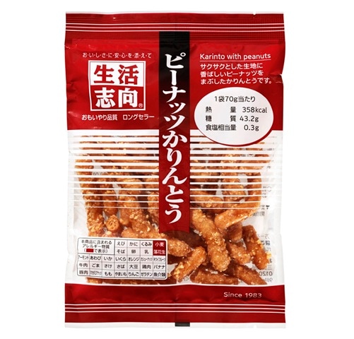 三菱食品 生活志向 ピーナッツかりんとう 70g まとめ買い(×12)|4901625316674(tc)(049840)