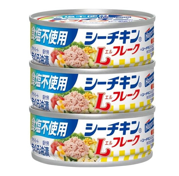 はごろも 食塩不使用シーチキンLフレーク 3缶 70g×3 まとめ買い(×12)|4902560015561(tc)(012956)