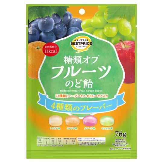 BP 糖質オフフルーツのど飴　76g まとめ買い(×10)|4549414702392(tc)（送料別）(n)