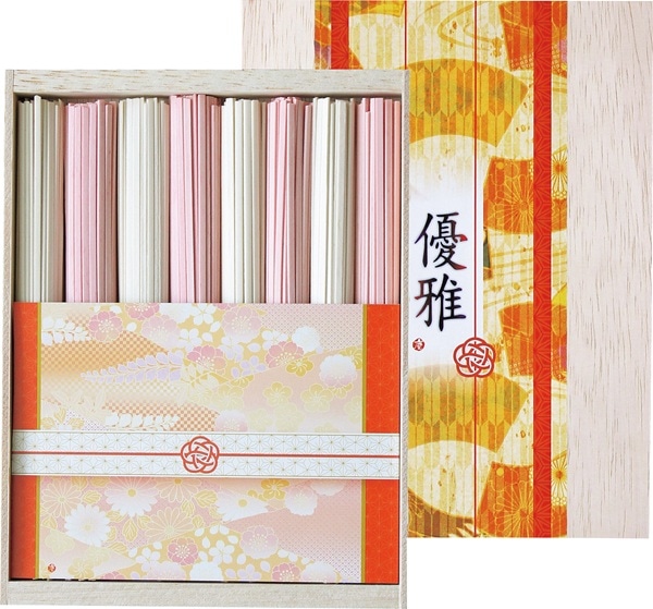 紅白うどん（木箱入り） YUE-10（送料別）