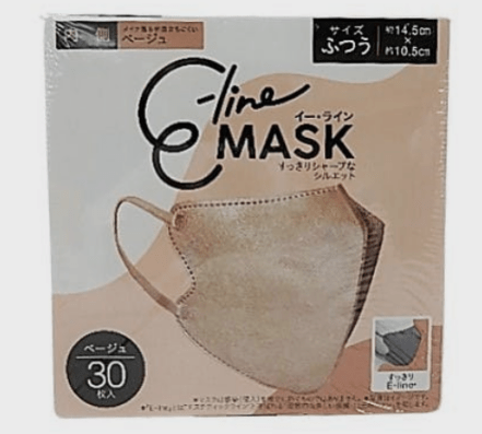 伊藤忠R Eーlineマスクふつう ベージュ 30枚|4933691972683(tc)(092460)