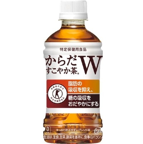 【送料込み※一部地域除く】コカ・コーラ　からだすこやか茶Ｗ ３５０ｍｌ まとめ買い(×24)｜4902102108065