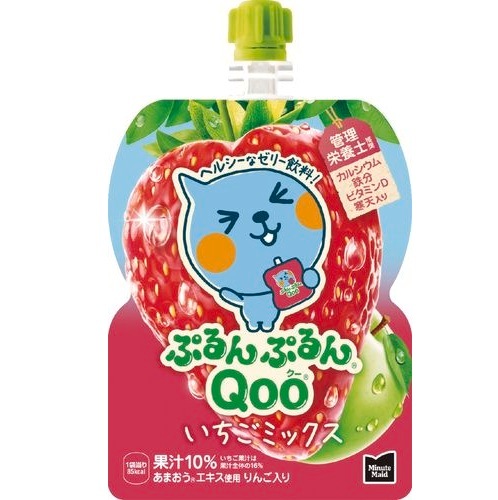 ◆コカ・コーラ ぷるんぷるんクーいちごミックス125g まとめ買い(×6)|4902102156424