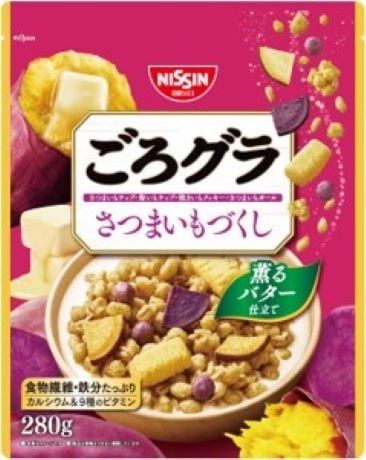 ◆日清シスコ ごろグラさつまいもづくし 280g まとめ買い(×8)|4901620161491(tc)(005881)