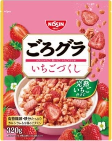 ◆日清シスコ ごろグラいちごづくし 320g まとめ買い(×8)|4901620161828(tc)(005881)