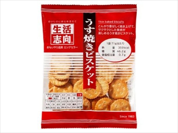 【限定クーポン対象商品】◆三菱食品 生活志向 うす焼きビスケット 60g まとめ買い(×16)|4901625316940(tc)(007396)