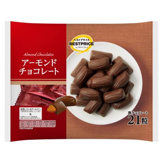 ◆BP アーモンドチョコ 21粒 まとめ買い(×18)|4549414696455(tc)(048963)