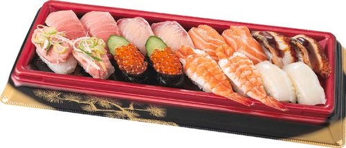【当日支払】魚屋の握り盛合せ（とろ入）16貫（2人前）