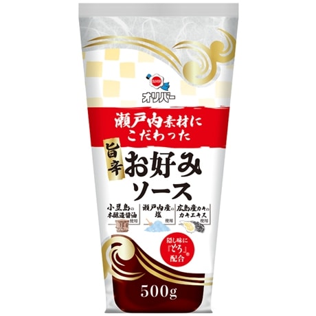 オリバー 瀬戸内素材旨辛お好みソース 500g まとめ買い(×12)|4901136046428(tc)(007392)