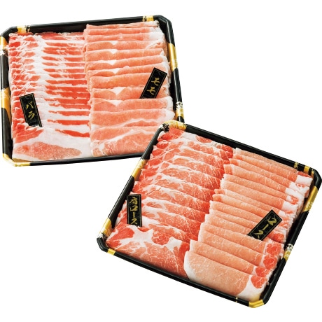 【店頭決済】広島県産 広島ささゆり三元豚しゃぶしゃぶバラエティセット HS-シャブバラエティ