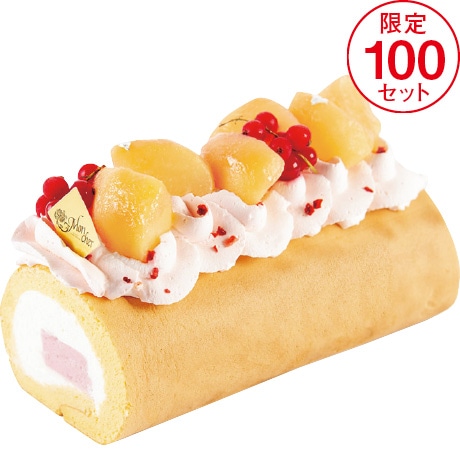 【店頭決済】パティスリー モンシェール 堂島サワーピーチロール DSPR-D