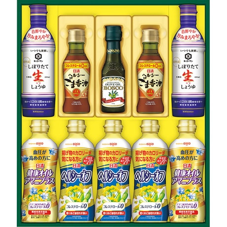 【店頭決済】日清オイリオ ヘルシーオイル&生しょうゆギフト NK-55