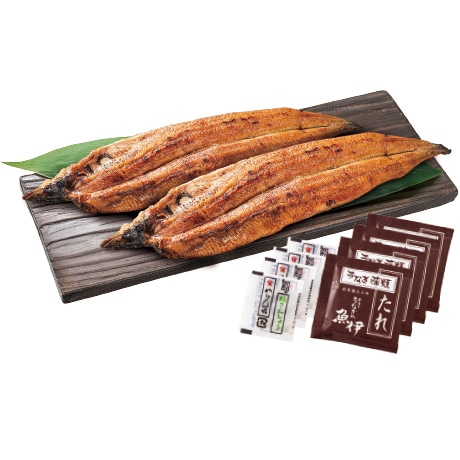 【ネット決済】魚伊 真空炭火焼きうなぎ蒲焼2尾セット CK-2-100