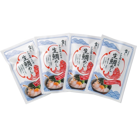 【ネット決済】【マル得】宇和島風鯛めし 4食セット
