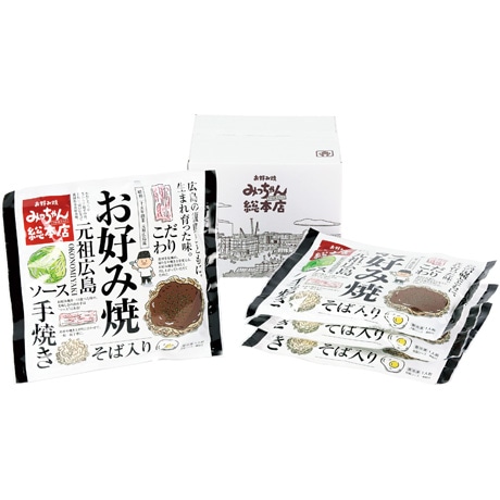 【ネット決済】【マル得】みっちゃん総本店 広島流お好み焼そば入4枚セットR GG041