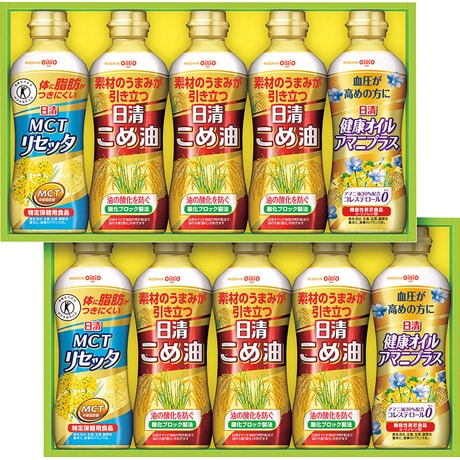 【ネット決済】【マル得】日清オイリオ こめ油&ヘルシーオイルギフト BPH-50W