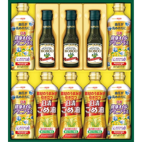 【ネット決済】【マル得】日清オイリオ バラエティ&オリーブオイルギフト BM-50A