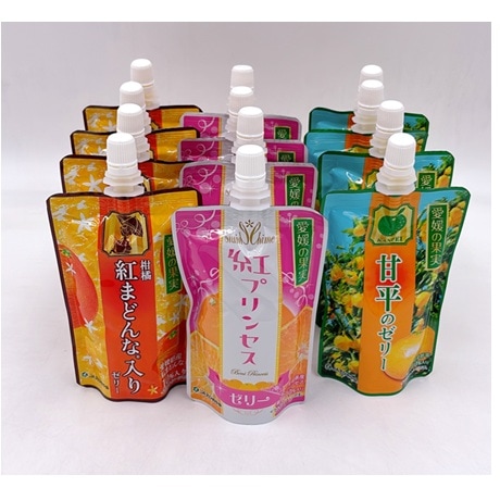 【産地取り寄せ商品】紅コレクションゼリーセット　150ｇ×12本入　JAえひめ中央（送料別）