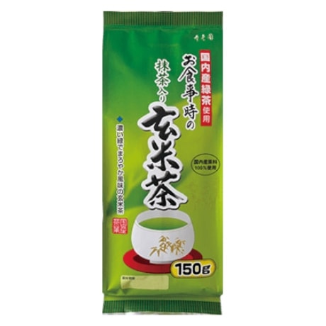 【限定クーポン対象商品】◆寿老園 お食事時の抹茶入り玄米茶 150g まとめ買い(×5)|4901607364501(tc)(007284)