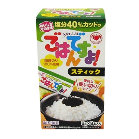 ◆桃屋 塩分40%カットごはんですよスティック8P 8g×8 まとめ買い(×6)|4902880011069(tc)(007392)