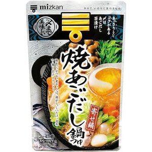 ◆ミツカン 〆まで美味しい 焼あごだし鍋つゆ 750g まとめ買い(×12)|4902106651383